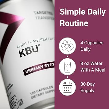 4Life Targeted Transfer Factor KBU Urinary Support Supplement, 120 Capsules