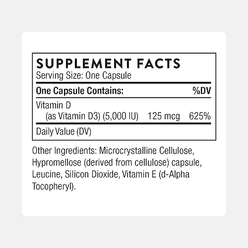 Miniatura 10 de Thorne ResearchVitamina DSuplemento de Salud de Pura D3 D138 60 1