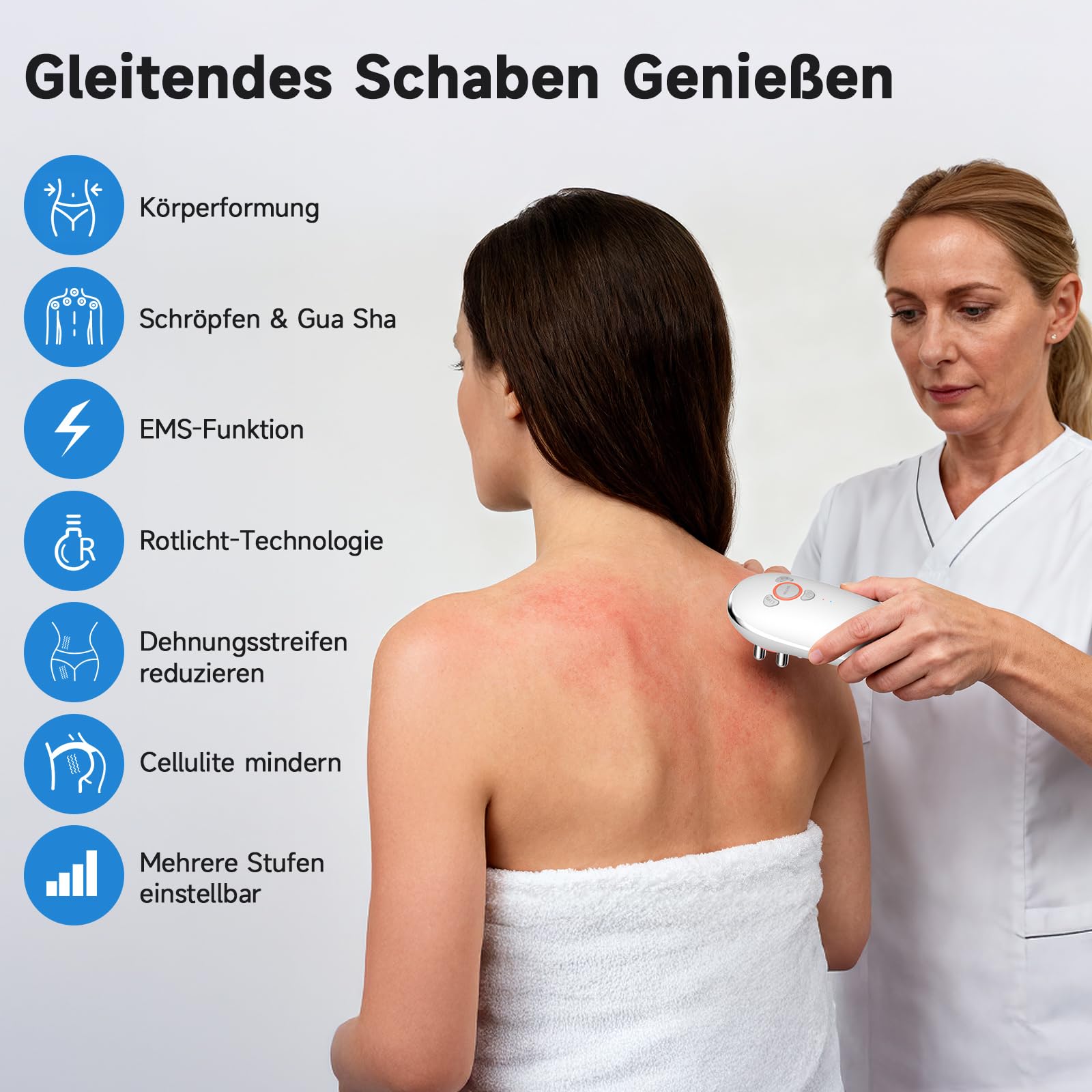 Schröpfgerät Elektrisch 3 in 1 Cellulite Massagegerät