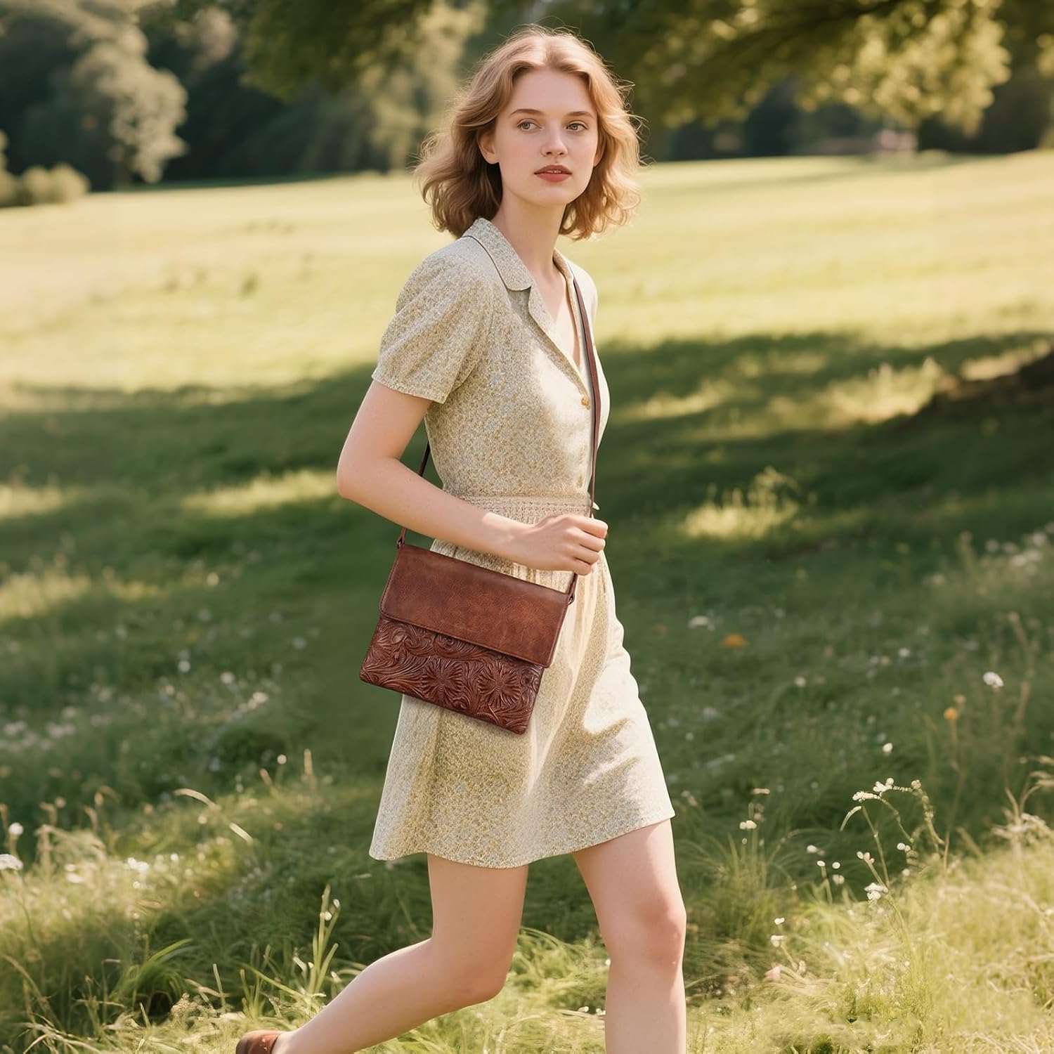 MEITRUE Small Crossbody Bags for Women, Vegan Leather Cell Phone Purse with Adjustable Strap - Image 2