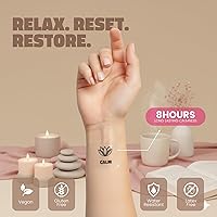 Vista 4 de Parches calmantes de néctar Paquete de 10 para relajación y descanso durante todo el día con cáñamo, flor de la pasión y raíz de valeriana