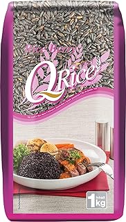 Q RICE Rice Berry – Schwarzer Jasminreis, aromatisch, exotisch, Ideal für asiatische Gerichte – 1 x 1 kg