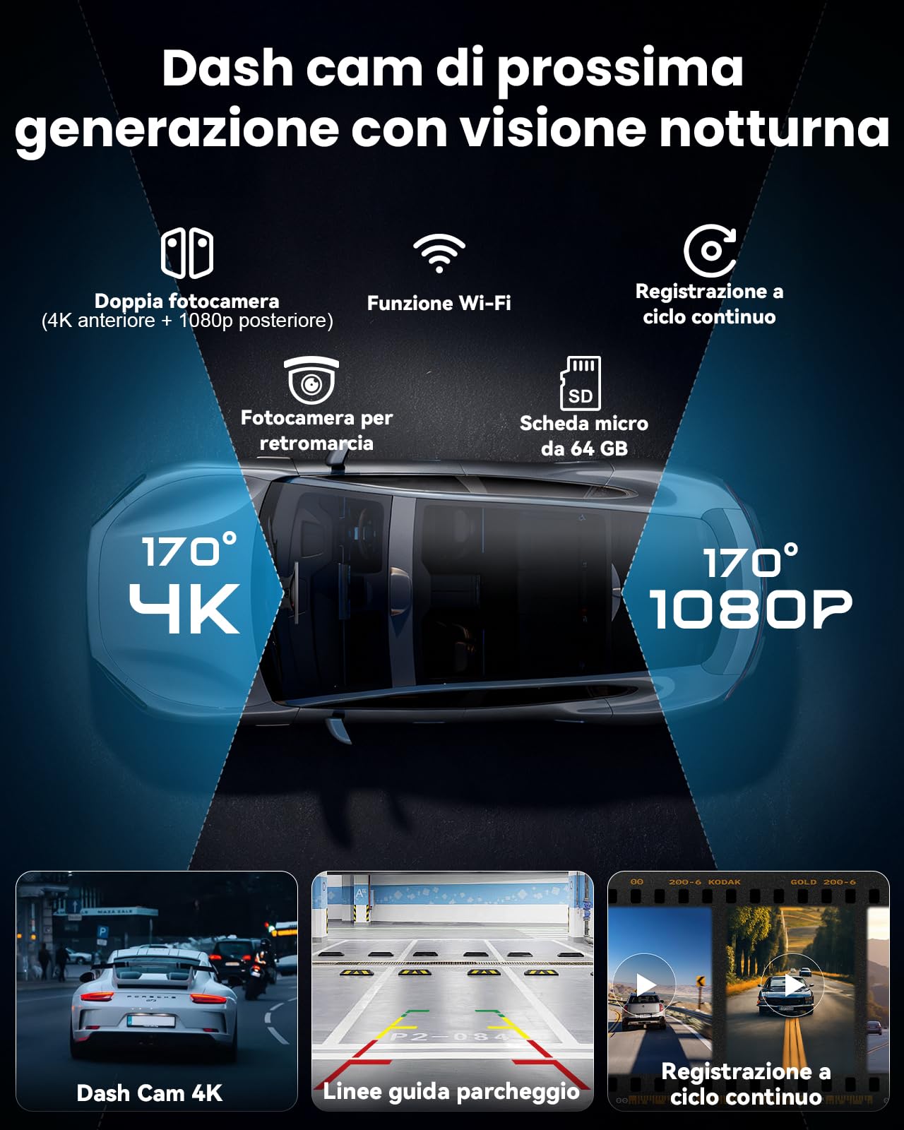 Schermo per Auto 10,26", Schermo Carplay Portatile Wireless per A-pple CarPlay & Android Auto con Tablet Auto Touchscreen IPS, GPS, Controllo Vocale, Bluetooth, Mirror Link, FM, AUX