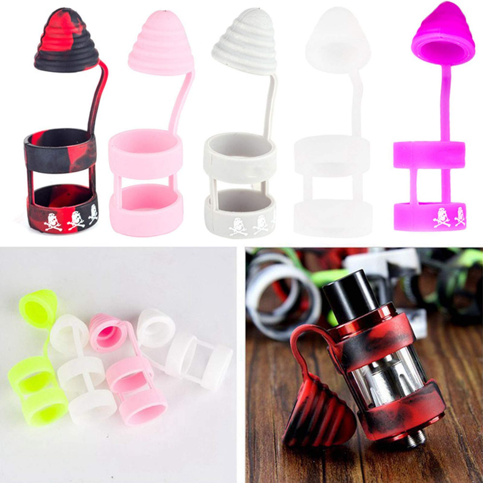 DrafTor 3 Stück Vape Band mit Kappe für Verdampfer aus Silikon Anti Slip  Mundstück für Fetten Zerstäuber(Schwarz) : Amazon.de: Elektronik & Foto