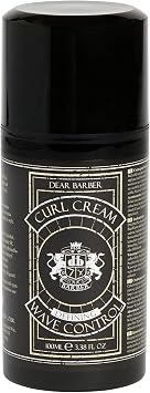 Dear Barber CURL CREAM Frizz Control, Adds Texture & Light Hold - 100ml | Moisturising Curling Cream for Straight, Wavy & Curly Hair, Defines Curls - Editor's Choice Beauty Shortlist Awards