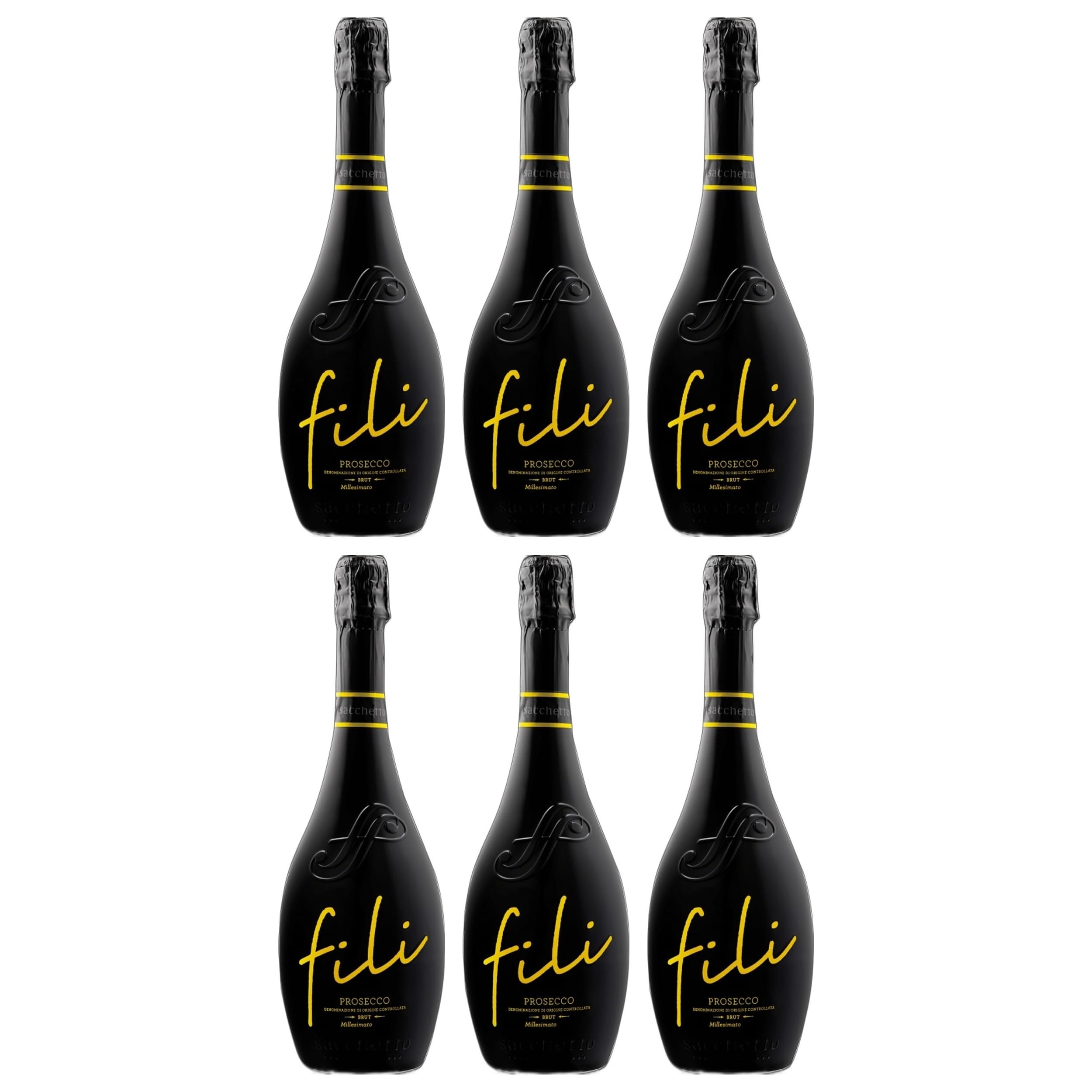 Fili Brut VS Millesimato Schaumwein DOC Sekt Weiss Italien inkl. FeinWert E-Book (6 x 0.75 l)