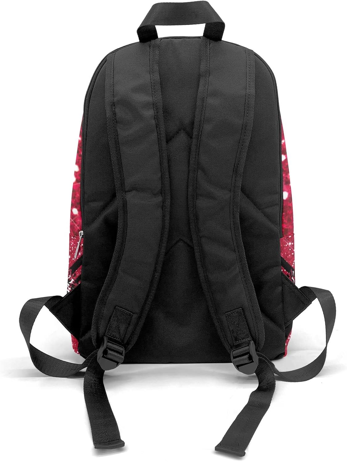 Red Cheer Cheerleader Backpack Casual Travel Bookbags Computer Laptop Bag Daypack for Gift