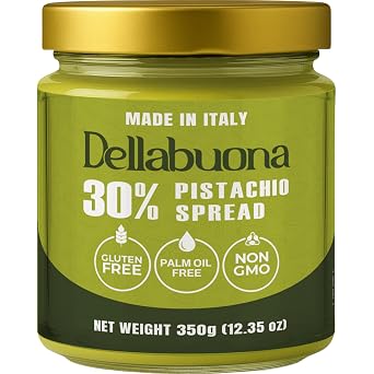 Pistachio Cream Spread 30% Pistachio 12.34oz Dubai Chocolate | Dellabuona