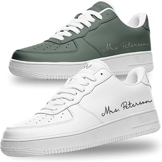Sage Green Wedding Bride Sneakers, Bride and Groom Matching Low-Top Style Sneakers, Personalized Name and Date Design
