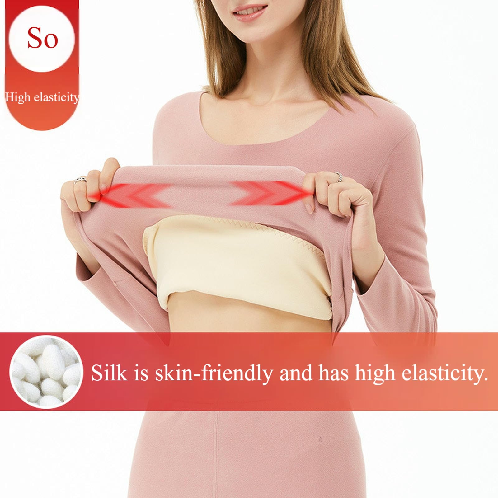 Thermo Unterwäsche Set Warme Und Samtige Hitzebetzeugende Nahtlose Bodenbekleidung Herbstkleidung Herbsthosen Für Frauen-schwarz-XXXL