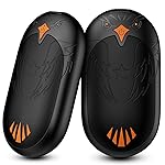 Magnetic Hand Warmers Rechargeable 2 Pack, Electric Hand Warmers with 24Hrs Long Heating, 2 in 1 Portable Handwarmers Cordless USB Pocket Hands Heater Outdoor Warm Gift for Hunting, Golf, Camping, Ski