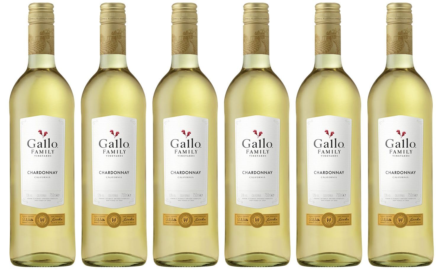Gallo Family Vineyards Chardonnay Halbtrocken (6 X 0.75 L)