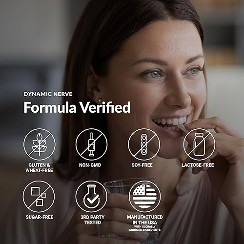 Miniatura 5 de Stonehenge Health Suplemento nervioso dinámico apoya la función nerviosa en los dedos, dedos de los pies, manos y pies con ácido alfa lipoico ALA,