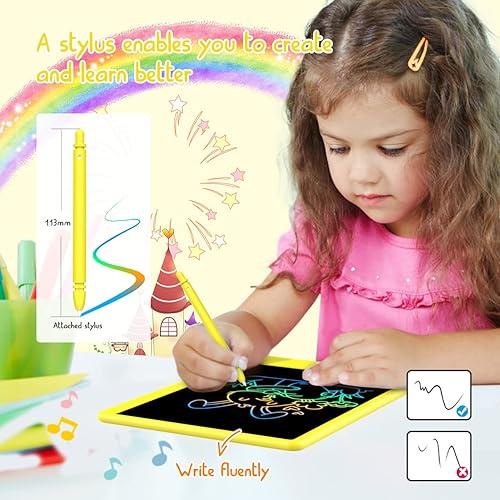 Miniatura 9 de Juguetes para niños de 3 a 6 años, tableta de escritura LCD de 8.5 pulgadas, tableta de dibujo electrónica, almohadillas de dibujo, regalos de viaje