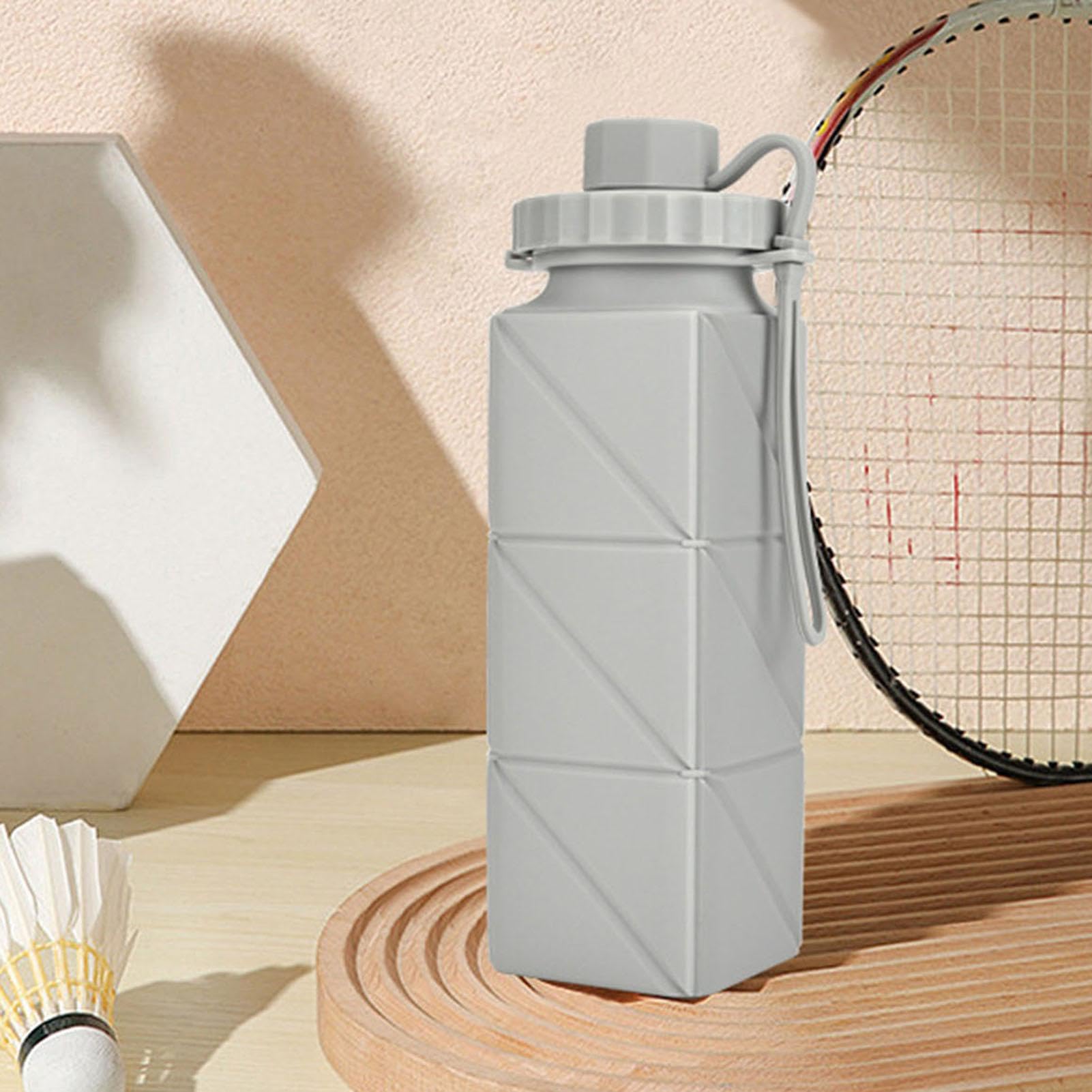 Bouteille d'eau pliable en silicone | Gourde portable et réutilisable de 600 ml, idéale for les voyages et l'extérieur,Gobelet pliable
