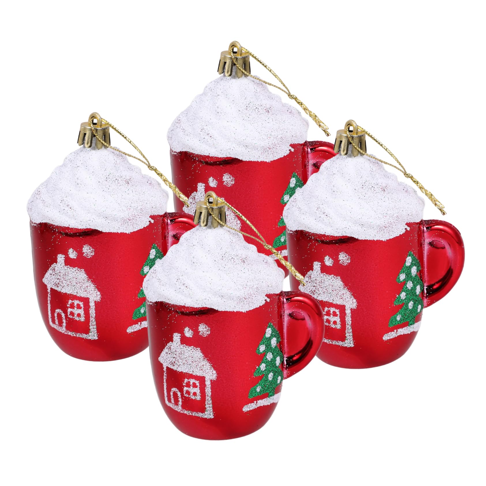 ABOOFAN 5 Set Ciondolo Albero Di Natale Decorazione Festiva Decorazione Festa Dell'albero Di Natale Decorazioni Da Appendere All'albero Di Natale Ciondoli Natalizi 4 Pezzi * 5