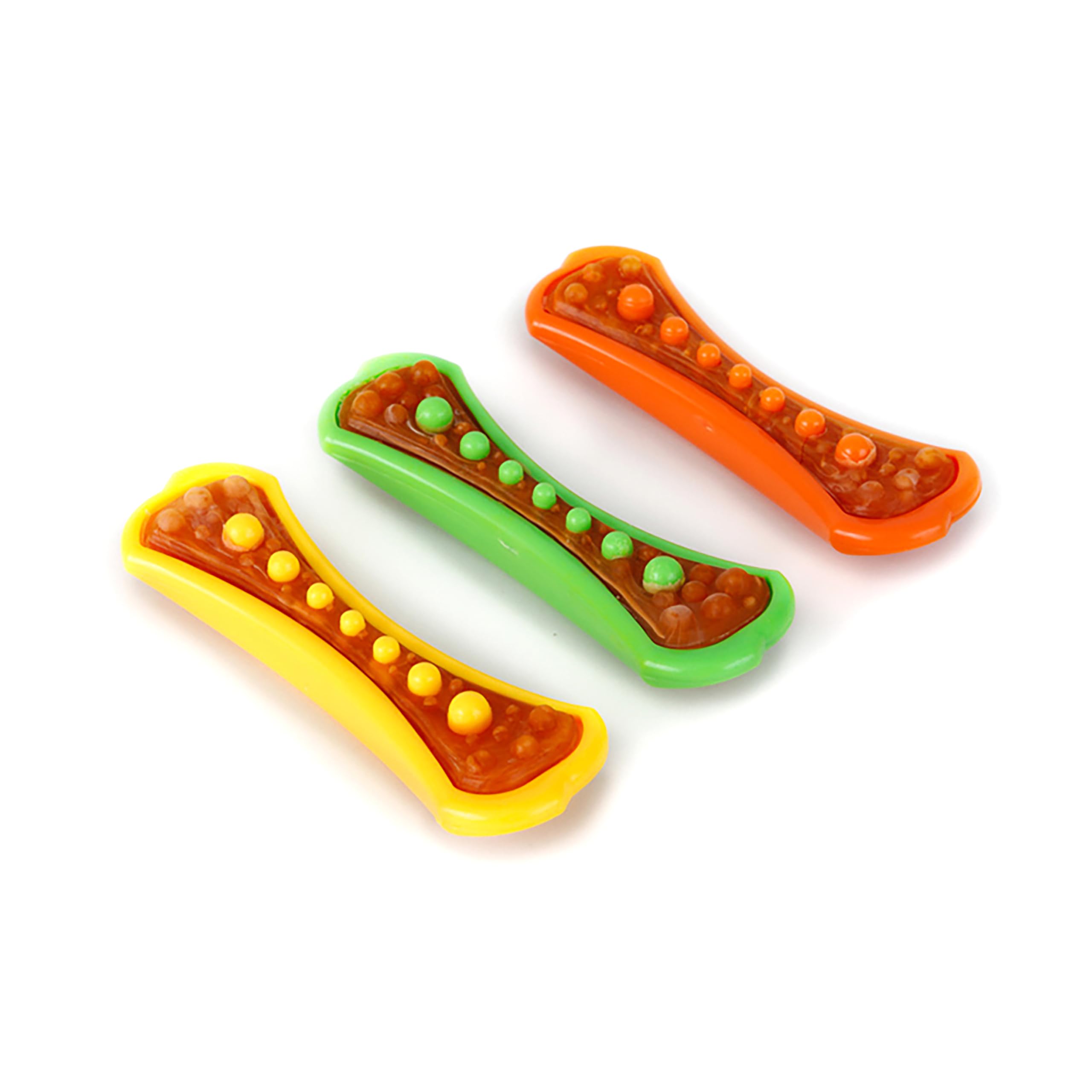 Hartz Chew 'n Clean Dental Duo Dog Treat & Chew Toy, Color Varies, Large, 3 Pack