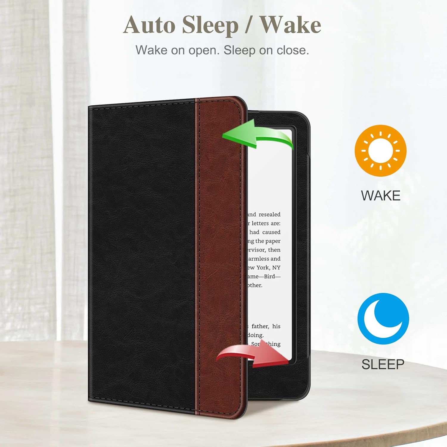 Fintie Case for 7"/6.8" Kindle Paperwhite(12th/11th Generation-2024/2021) and Kindle Colorsoft Signature Edition -Slim Foldable Stand Cover Auto Wake/Sleep for Paperwhite 2024, Dual Color