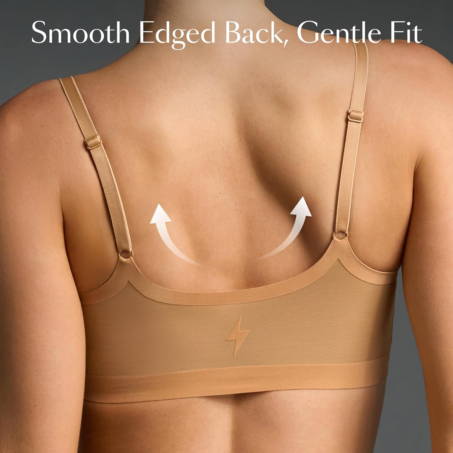 EBY Seamless Support Bralette with Adjustable Straps, Bralettes for Women, Wireless Bra for Women - Image 2