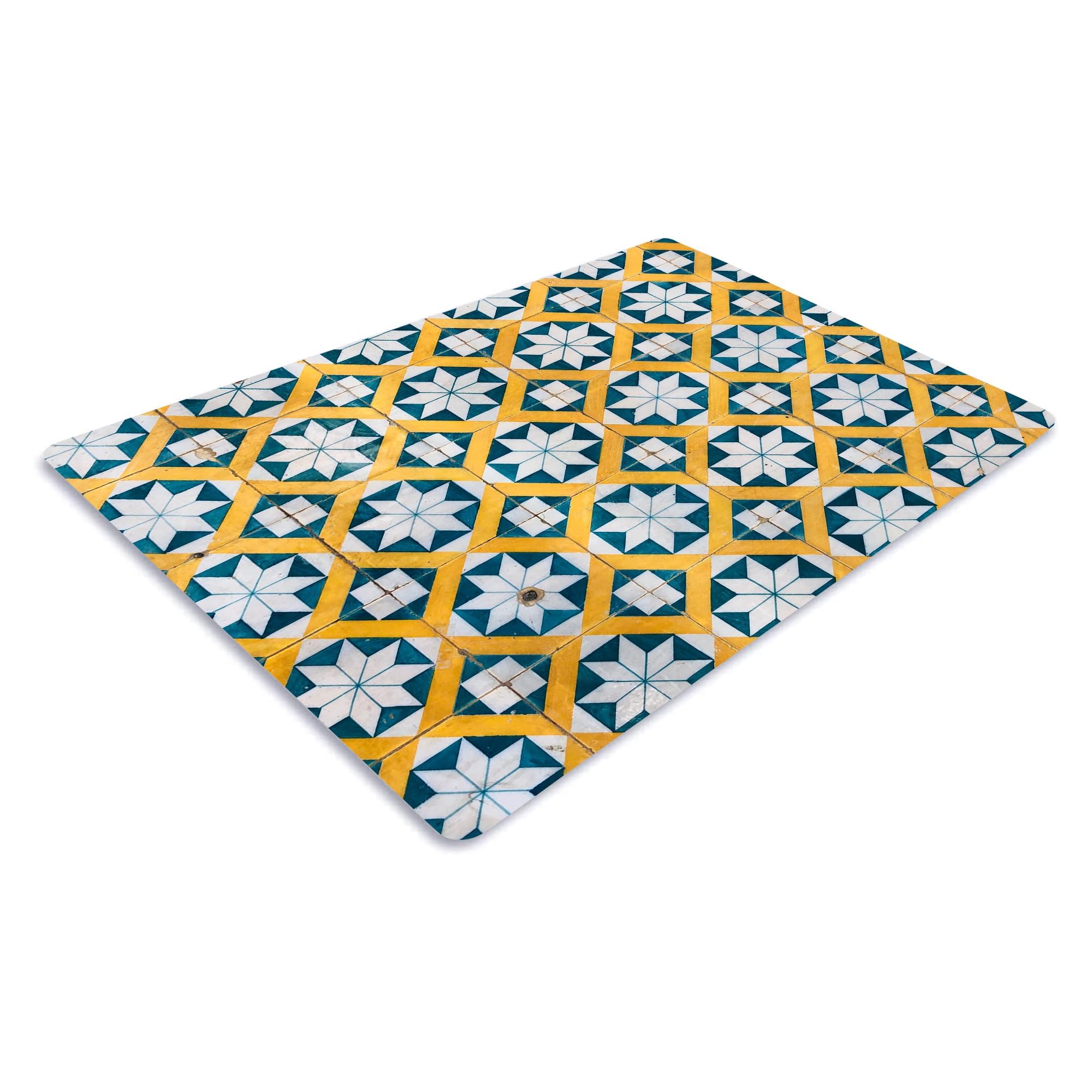 Pagnanno. Chopping Board-Catering Cutting Set-Kitchen Board-Glass Worktop Savers-Sink Chopping Board-Large-Worktop Protectors Heat Resistant-Marble Effect Grey (Design 15, 50 x 40 cm (Pack of 1))