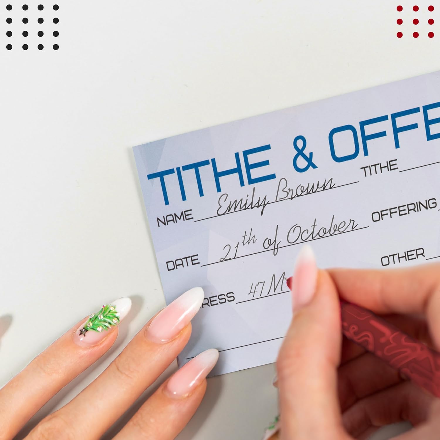 Offering Envelopes for Church, 500 Count, Tithes and Cash Envelopes for Church Donations