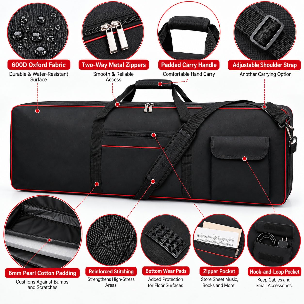 Keyboard Tasche 61 Tasten für TERENCE TS-01 2021-2023 2024 2025 2026+