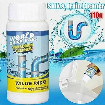 Drain Cleaner, DrainCleaner, Heat Drain Clog Remover, Unclogging Cleaner, Strength DrainCleaner Powerful for Kitchen, Multi-functional Pipe Unclogging Agent (3)