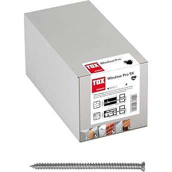 TOX Window Framing Screws Window Pro SK 7.5 x 92 mm Pack of 100 09110135 Galvanised 7.5 x 92 mm