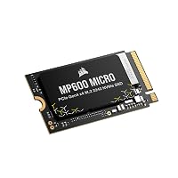 Corsair MP600 MICRO 2TB M.2 NVMe PCIe x4 Gen4 SSD – M.2 2242 – Fino a 7.000 MB/sec