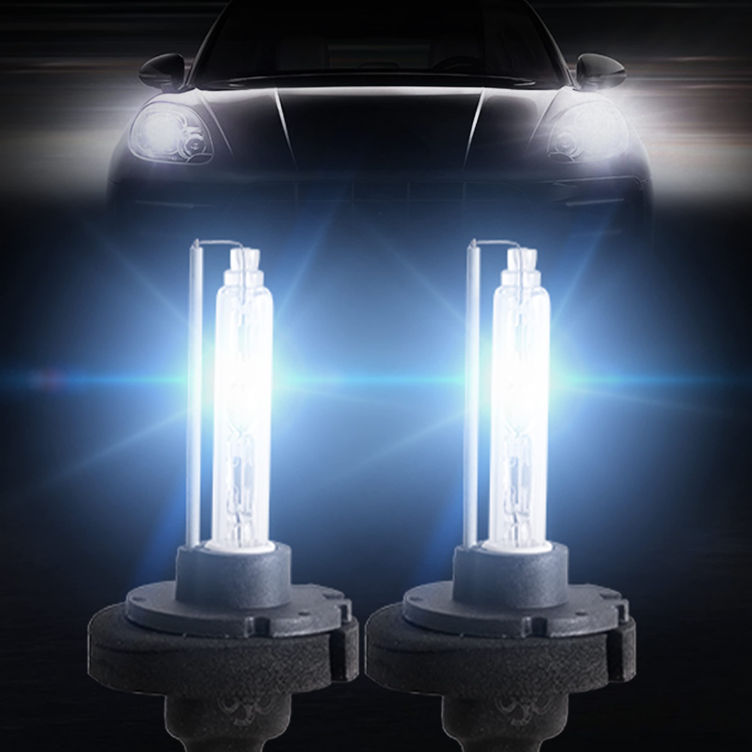 vland hidバルブ D2H VLAND D2H Headlights Bulbs,Replacement Bulbs for High/Low