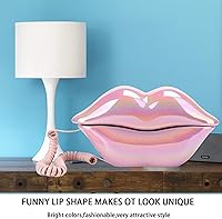 Vista 6 de Advanced Home Telephone, Wired Novelty Cute Sexy Lip Phone, Wire Phone Home Decoration for Home Hotel Office Decor Gift (Electroplated Pink)