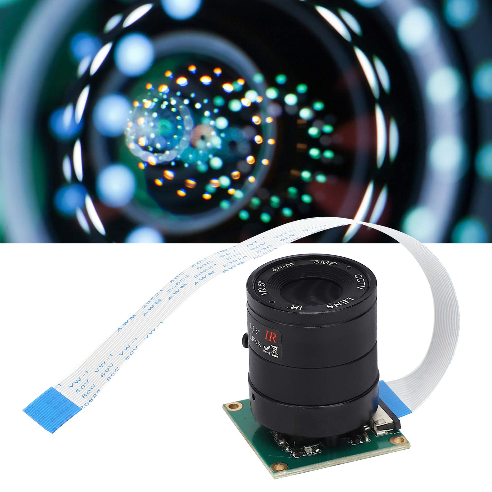 pour Module de Caméra, Objectif de Mise au Point Manuelle du Capteur HDMI 1080P OV5647 5MP, Module de Caméra pour 4 3B