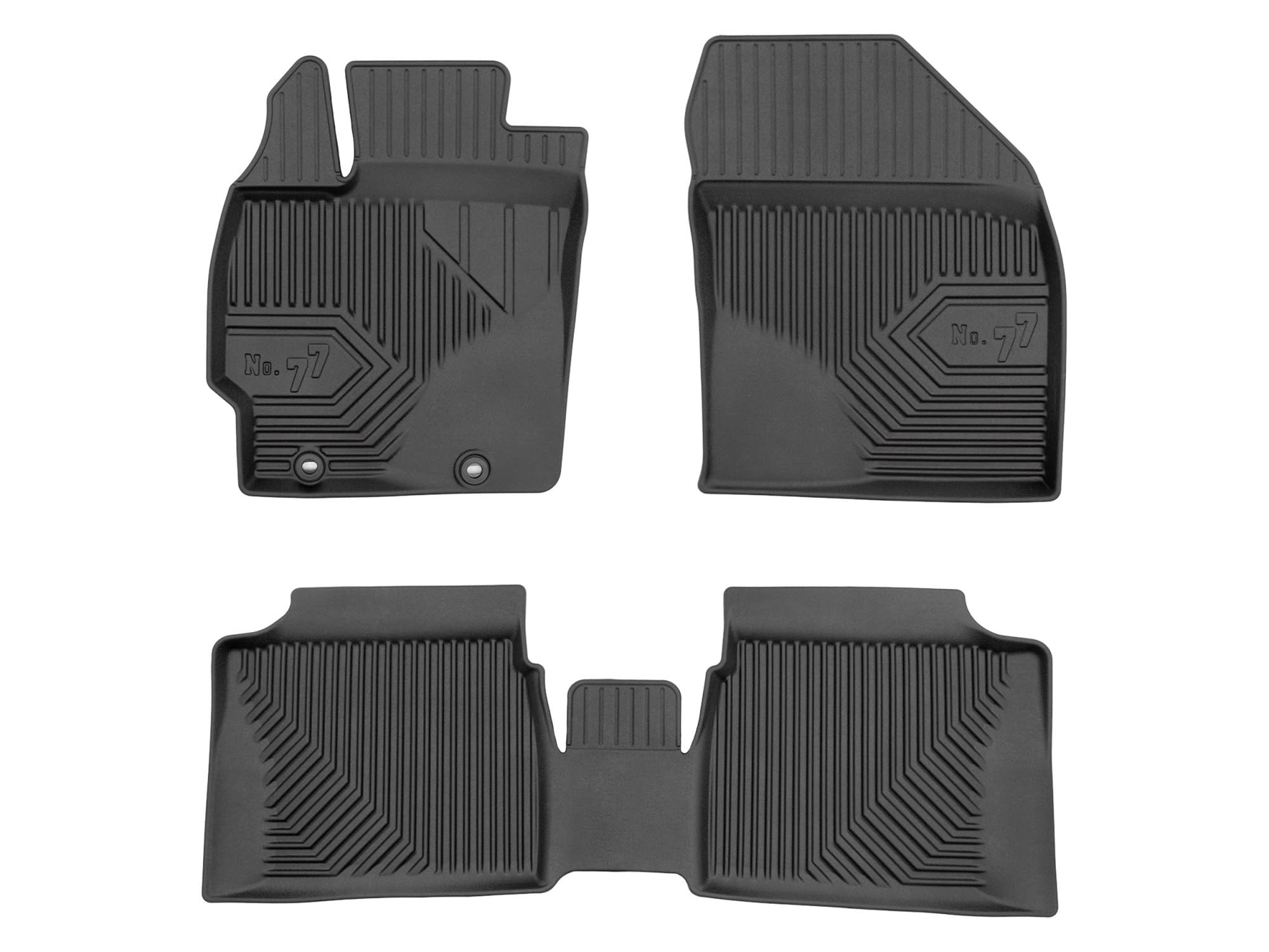 Dywaniki 3D TPE kompatybilne z Toyota Prius III (2009-2015), komplet, NO77