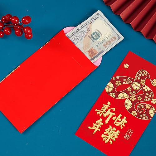 Miniatura 3 de Sobres rojos chinos 2024 Año del Dragón, paquete rojo para festival de primavera, paquetes de dinero de la suerte para sobres de dinero de la