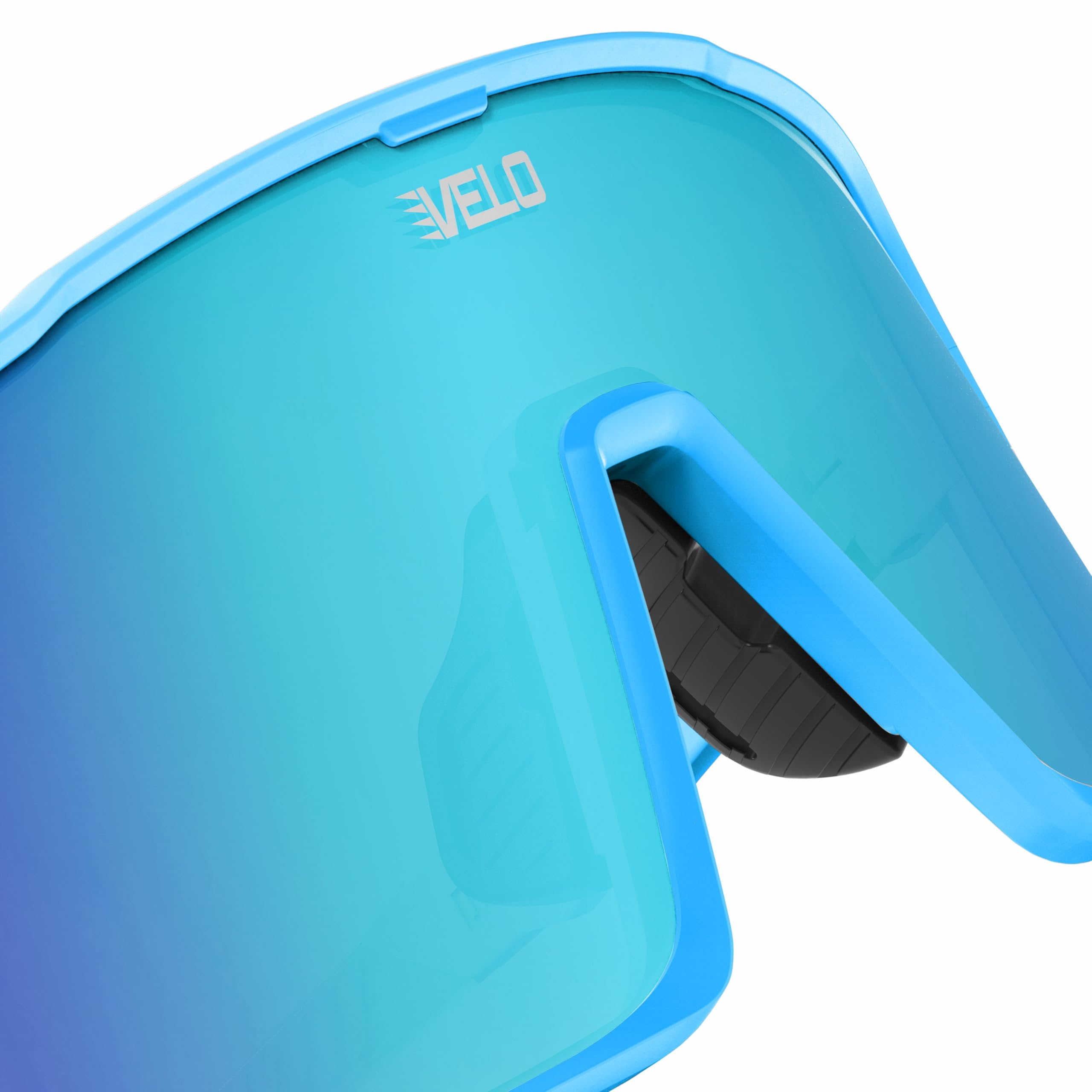 VELO by The Bullpen Training Occhiali da sole sportivi per giovani, TR90, UV400, per baseball, ciclismo e outdoor, Changeup