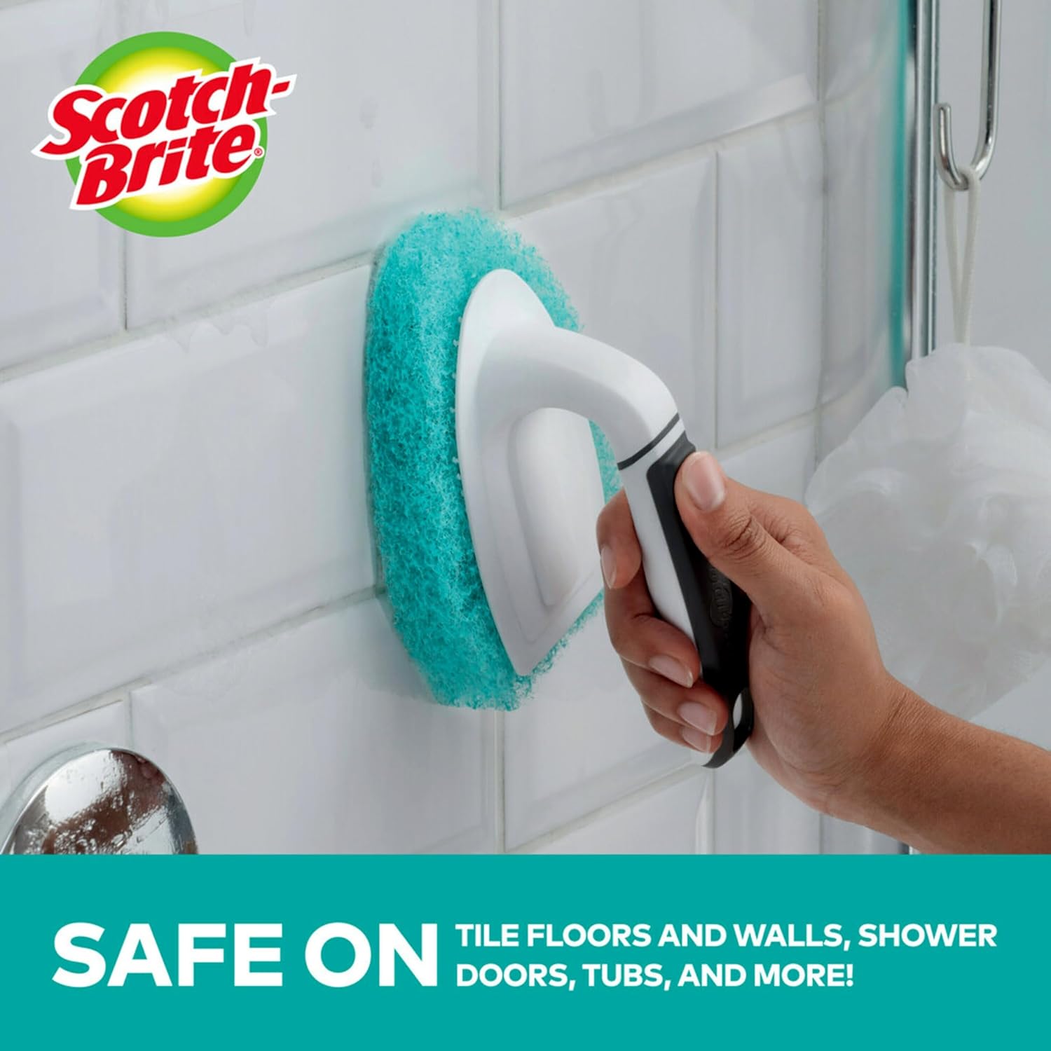 Scotch-Brite Non-Scratch Tub & Tile Scrubber, 6 Count