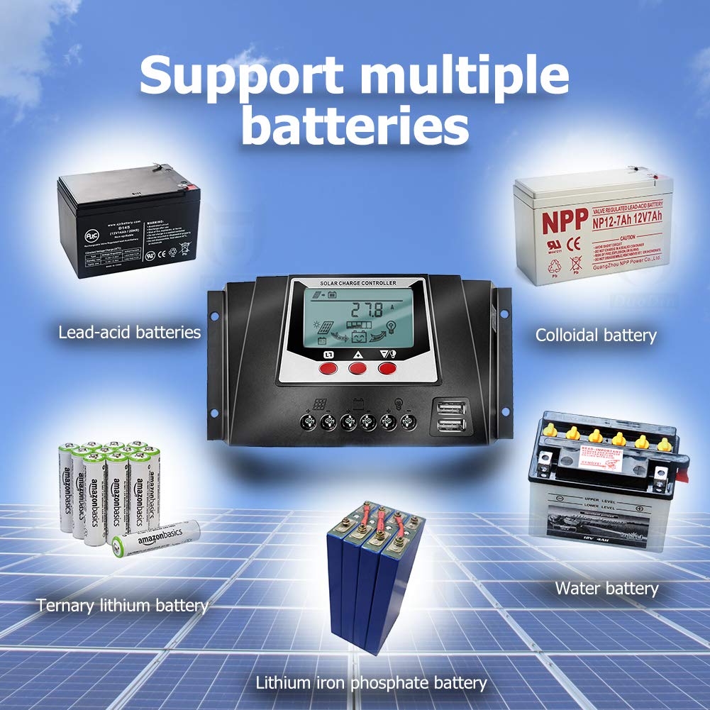 Solarladeregler BSC3048 – 30A, 12/24/36/48V, LCD, Wasserdicht, Für Lithium & Blei