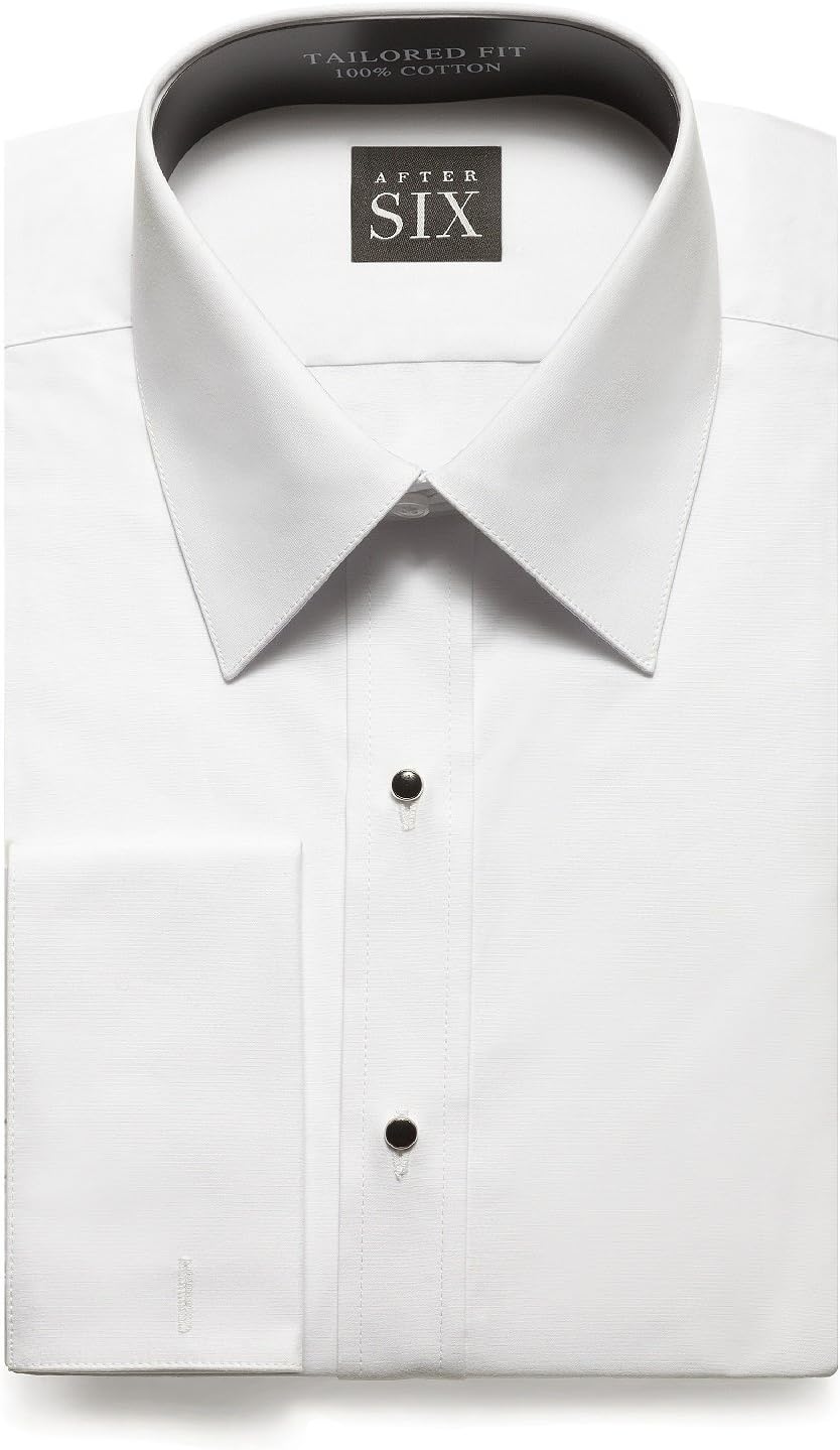 After Six The Harry - Plain Front Regular Fit Tuxedo Shirt from Dessy Group