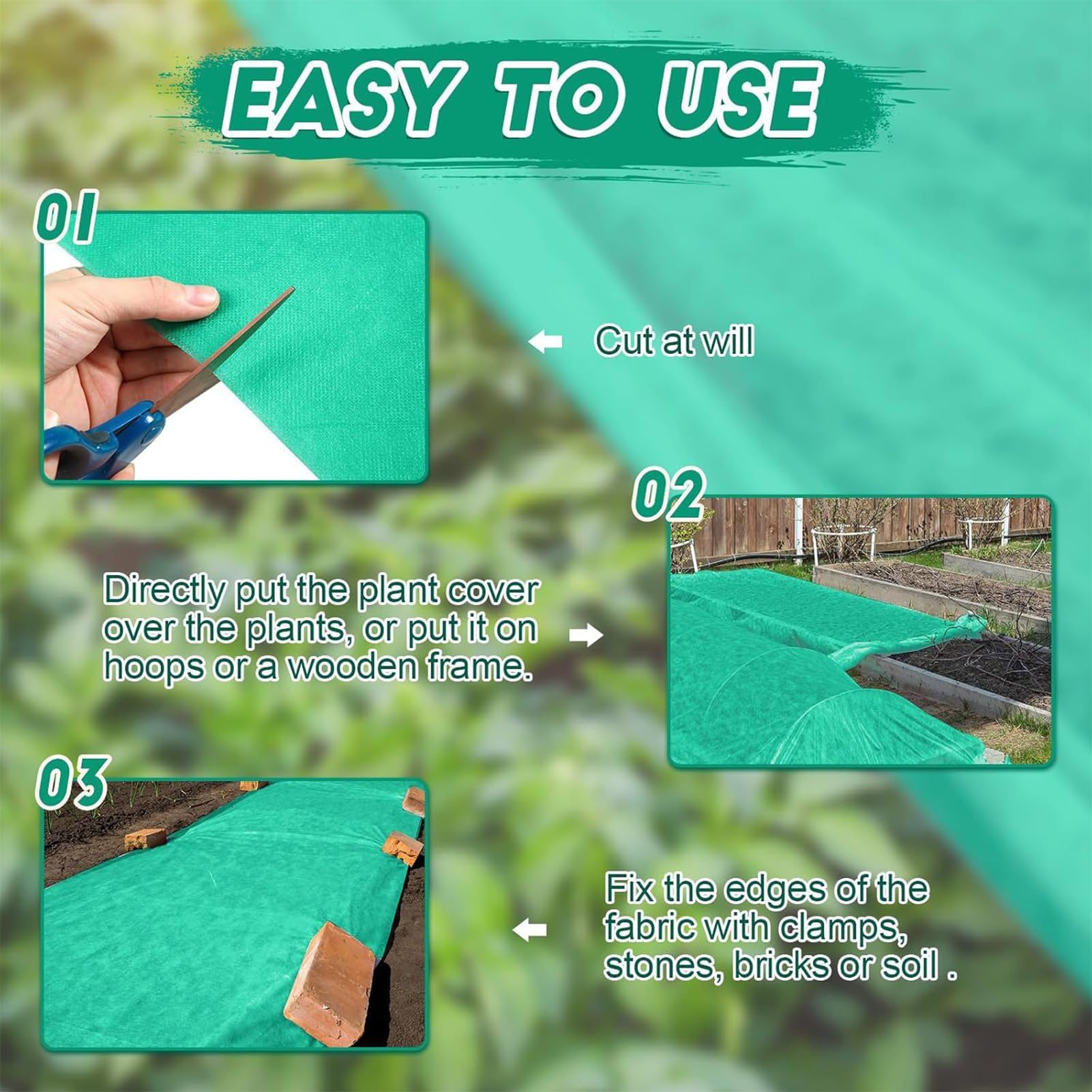 Voiles D'Hivernage pour D'Extérieur Tissu Isolant pour Jardin d'hiver