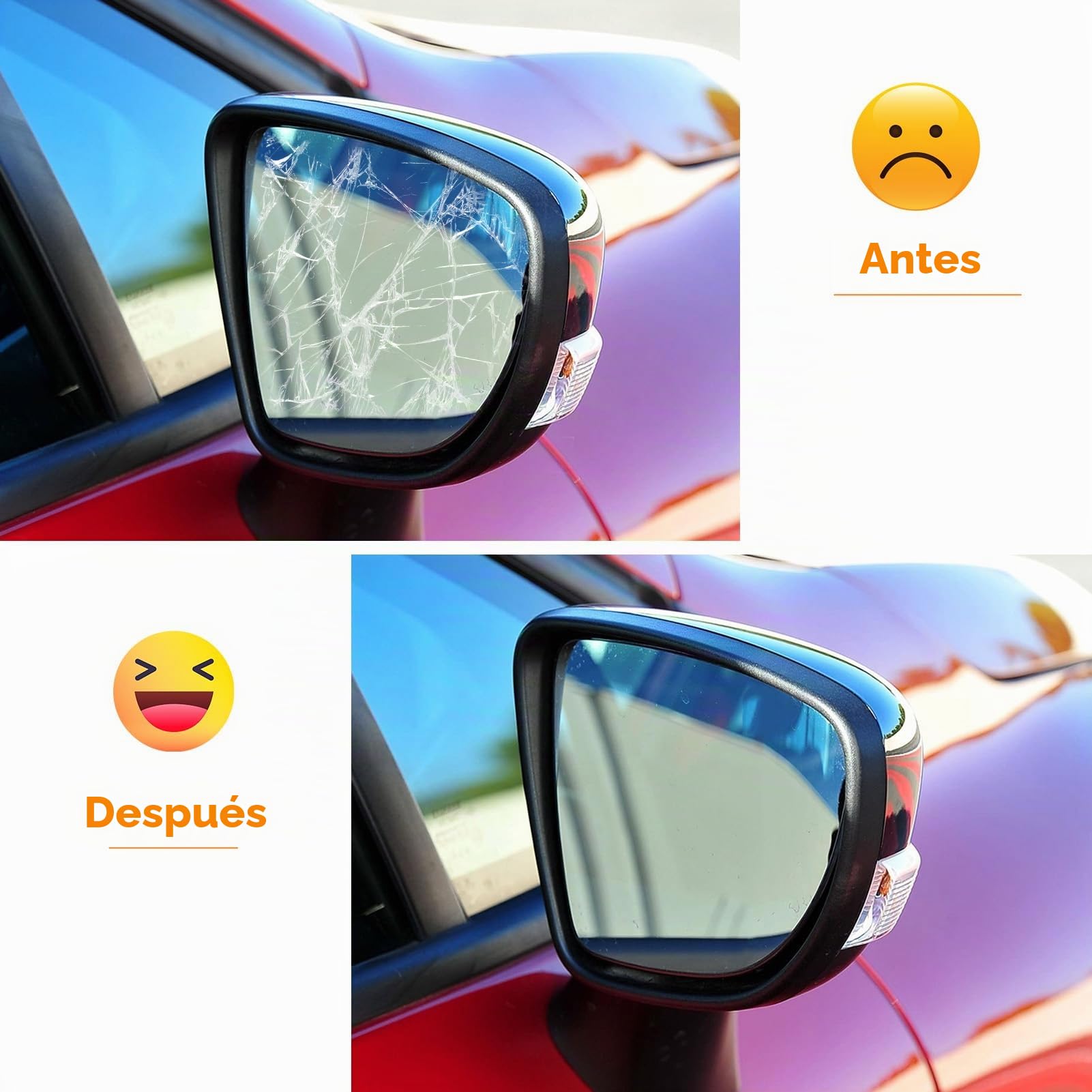 1PCS Para Renault Clio IV/Captur Espejo Retrovisor 2013-2020 | Calefactable Cristal Retrovisor Zoe 2012-2020 Vidrio Espejo Compatible con nissan Micra 2017-2021(Derecho)