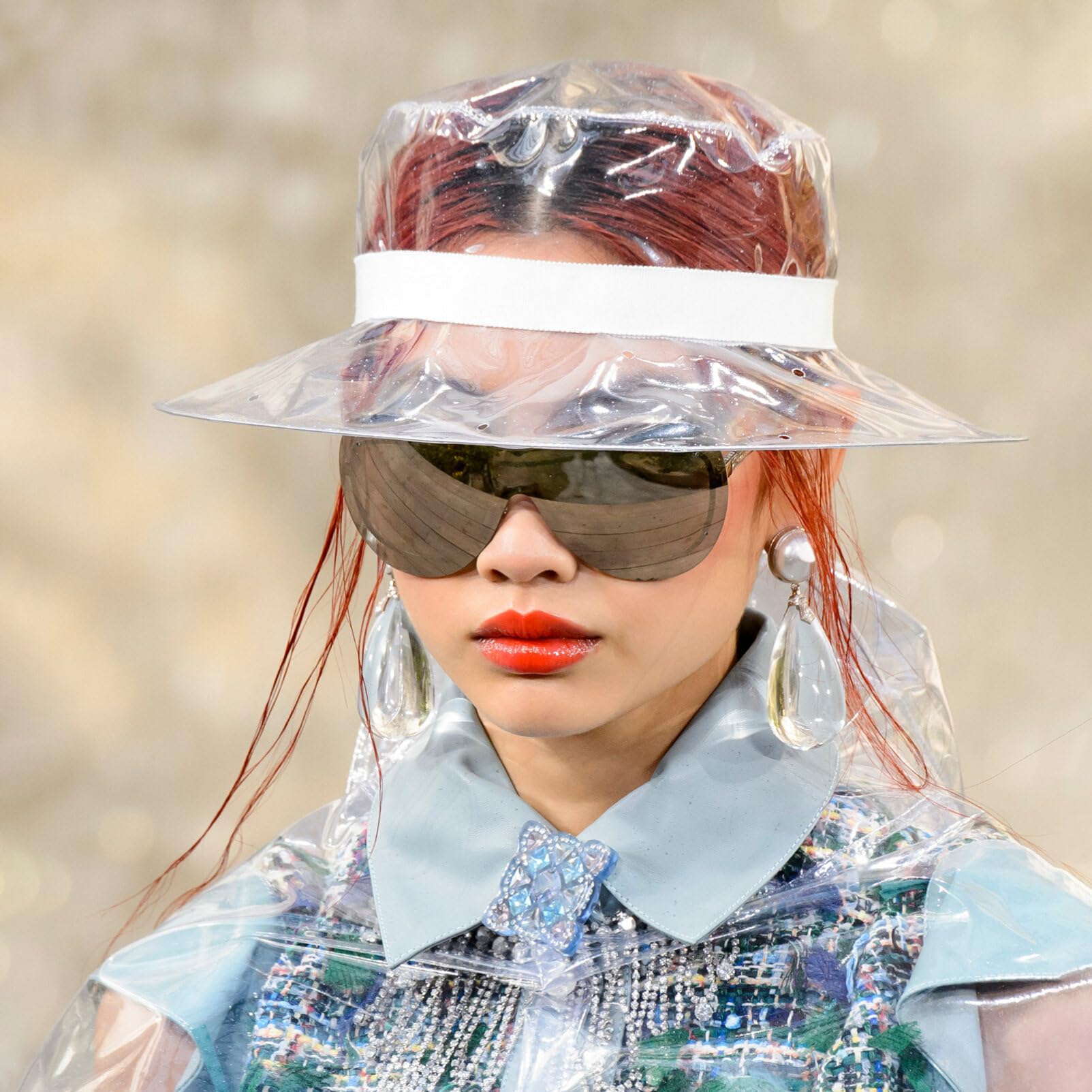 PRETYZOOM Chapeau bob étanche transparent pour activités de plein air – Chapeau de pêcheur élégant à large bord pour le camping, la plage et le jardinage