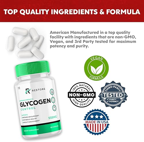 Miniatura 8 de Restaura el control de glucógeno, restaura, control de glucógeno, restaura el control de glucógeno Suplemento de apoyo de fórmula avanzada, restaura