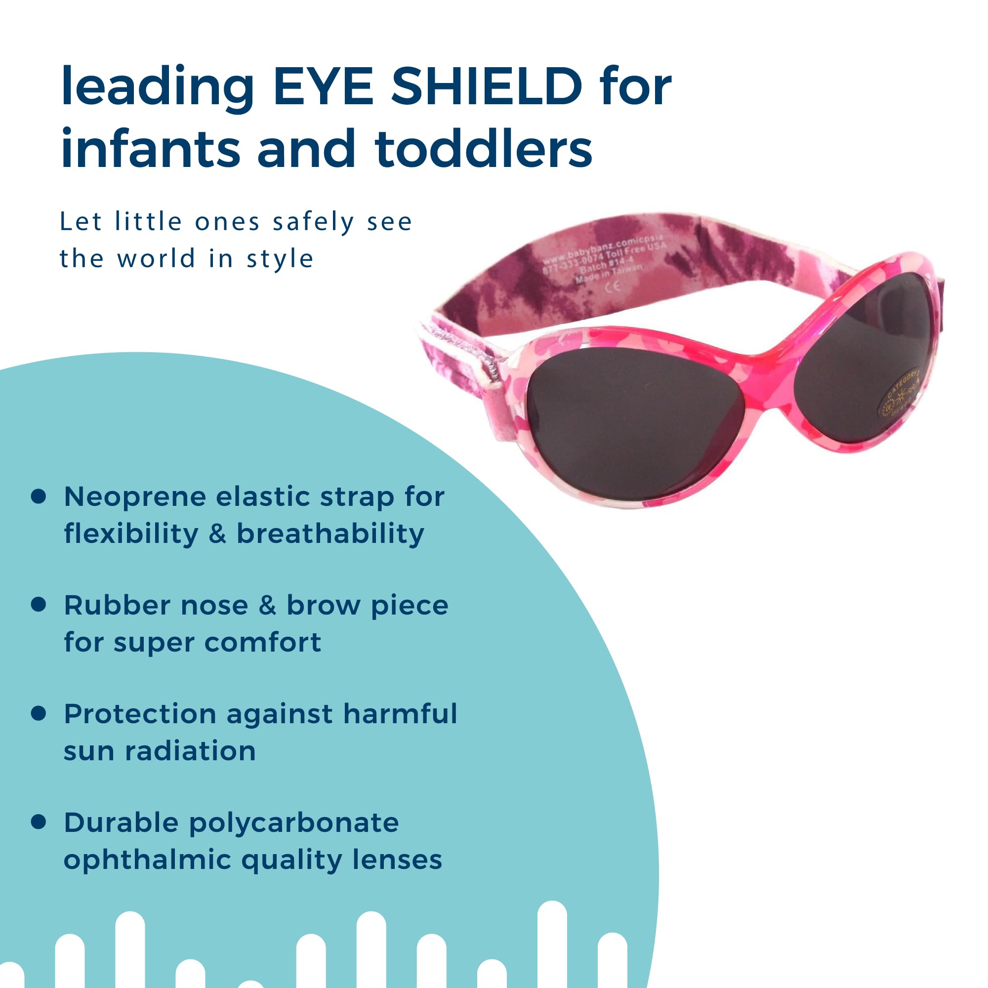 Baby Banz Retro Banz 0-2 years Wrap Sunglasses