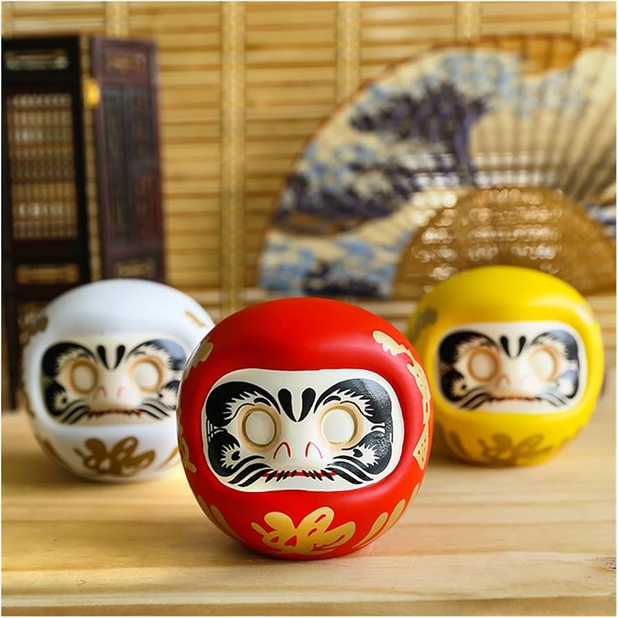 Amazon.co.jp: LANGEN 4 Inch Japanese Ceramic Derma Doll Lucky