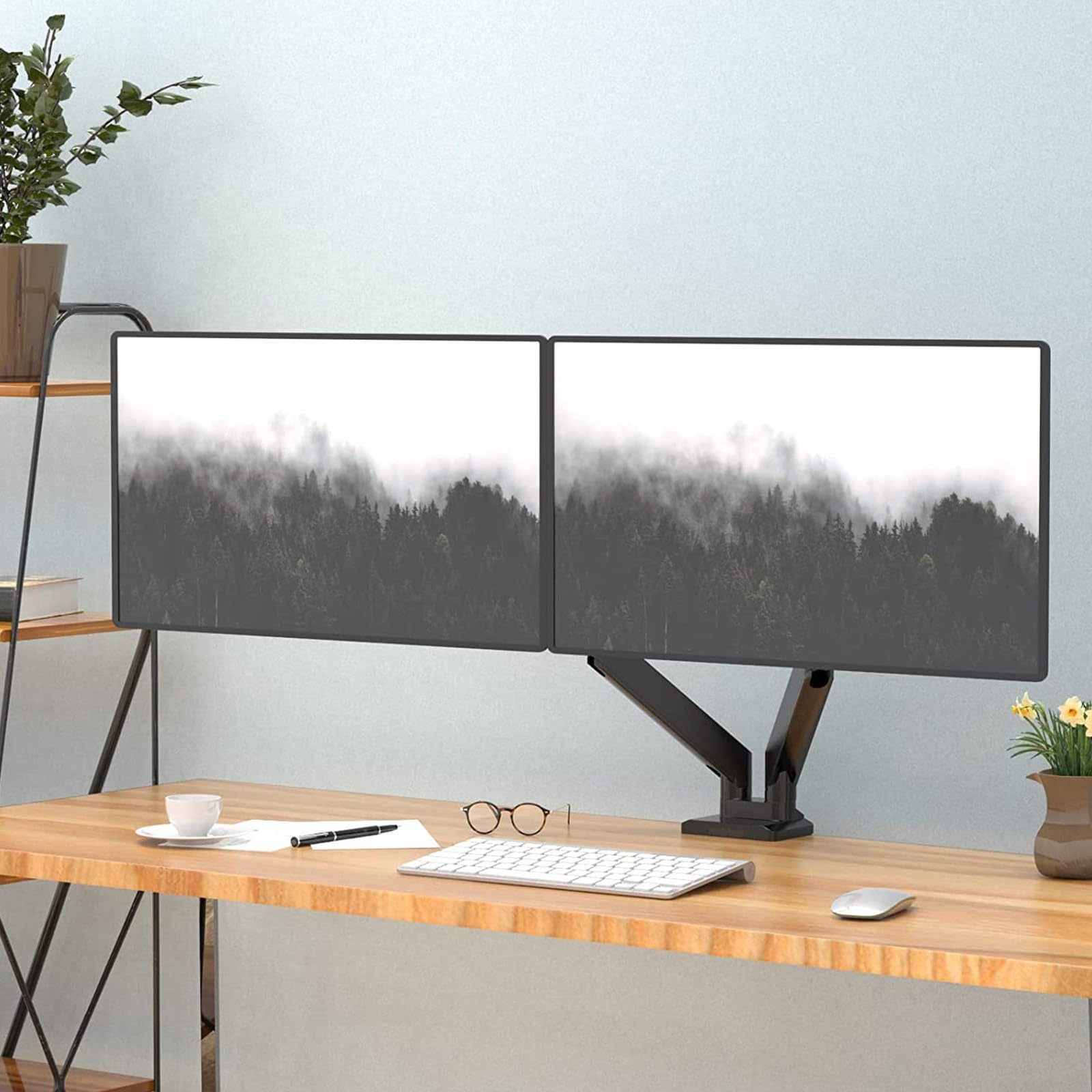 Il braccio dello schermo supporta 2-9 kg di peso Heavy Duty morsetto da scrivania per monitor da 33-32 pollici 360 rotazione regolabile inclinazioni girevoli funzionalità intervalli braccio monitor
