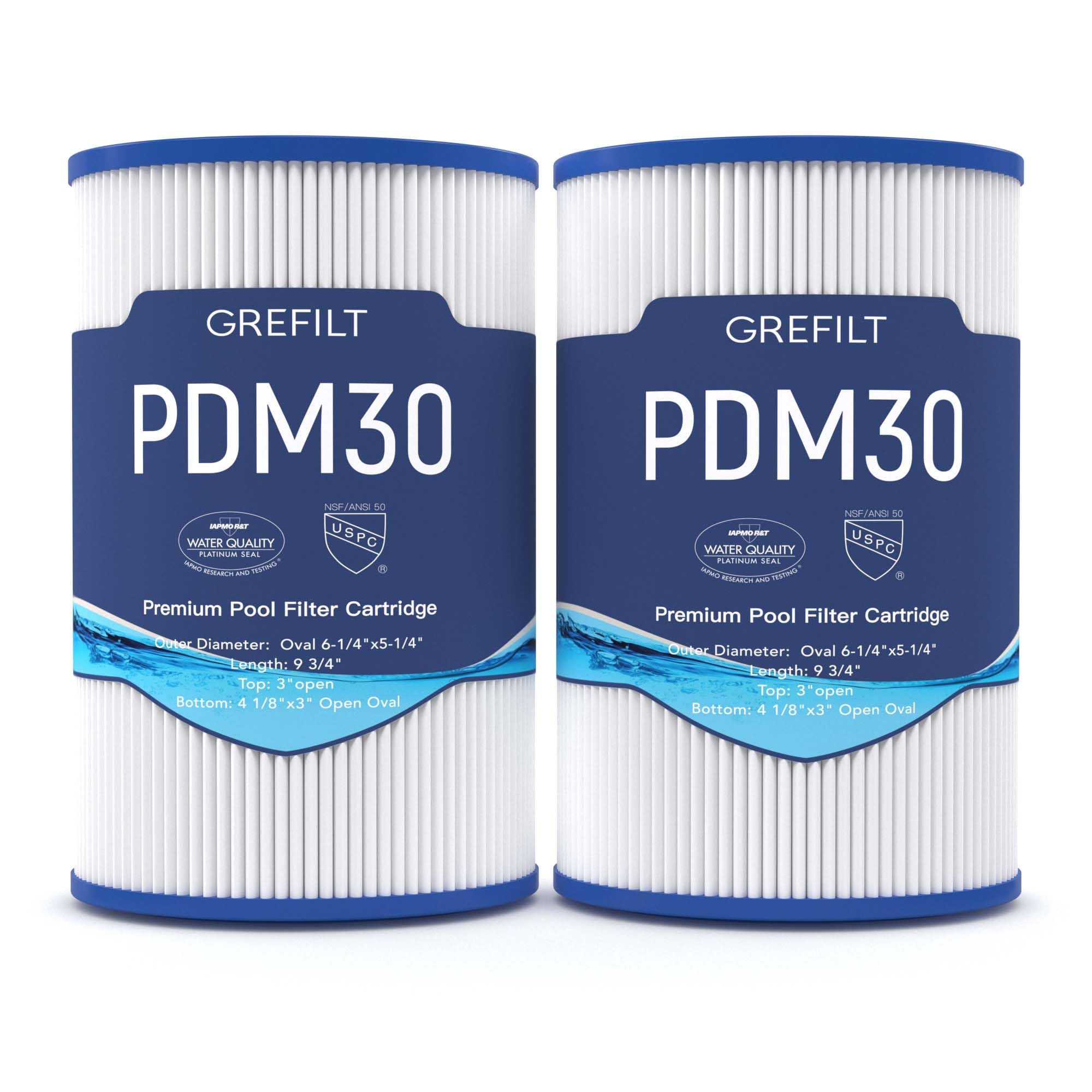 Oval Filter Spa Filter PDM30 for Dream Maker 461269, Filbur FC 9940, Cross Over 730L 730S, 30 sq.ft Hot Tub Filter Cartridge 2-Pack-image-14