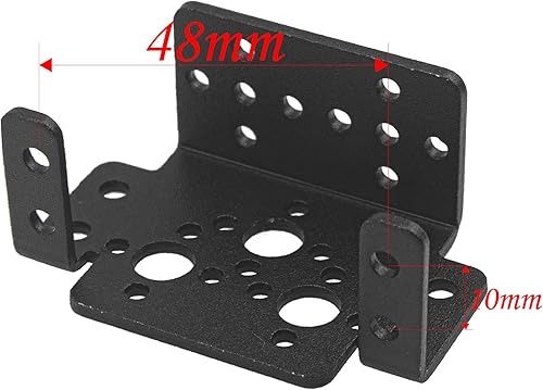 Miniatura 5 de ShareGoo - Juego de 2 soportes de montaje para servo de 2 DOF y sensor de inclinación compatible con MG995 MG996 estándar Servo RC Robot Car Boat