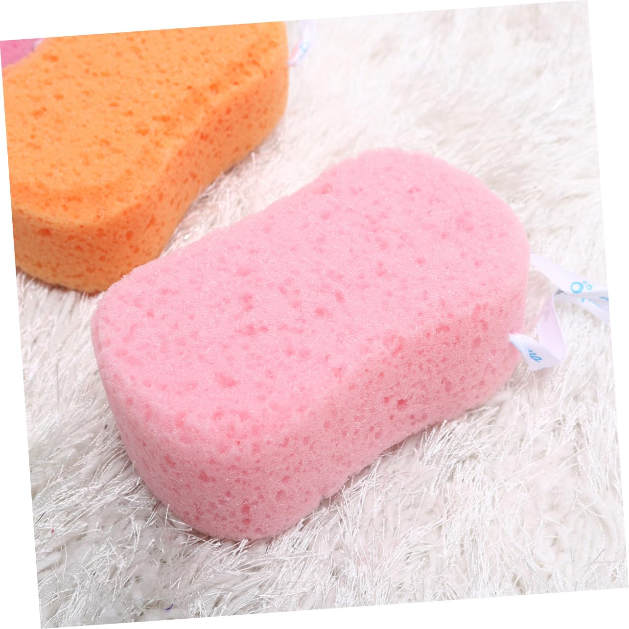 Beavorty 3 Set Di Spugne Da Bagno Set Di Spugne Per La Pulizia Del Corpo Spazzola Da Bagno Luffa Naturale Esfoliazione Delicata Misure Assortite 8 Pezzi*3