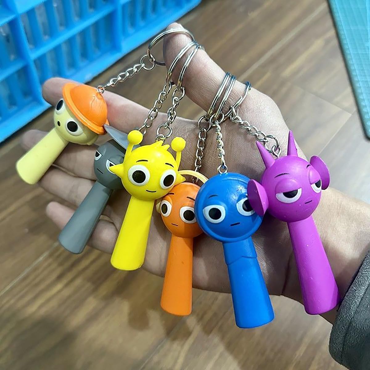 Amazon.co.jp: スプランキー Sprunki キーホルダー 立体 6点セット 12