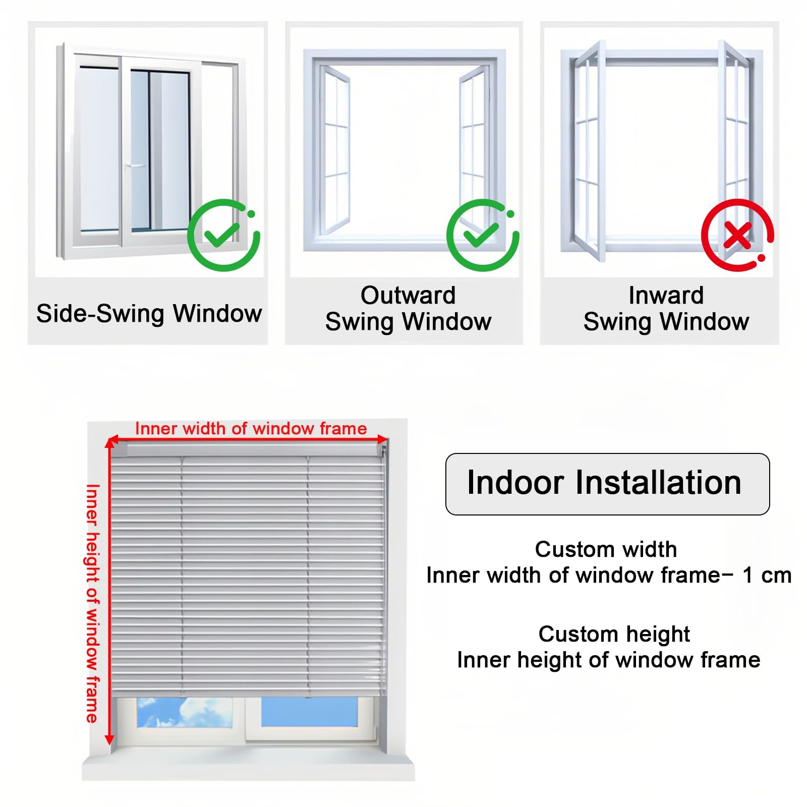 Tende Veneziane Multicolore, Veneziane in Alluminio, Strato Oscurante Giorno e Notte, Privacy, autoadesive, per casa, camera da letto e bagno